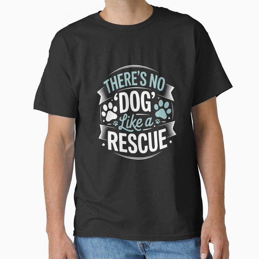 Vintage There's No Dog Like A Rescue Adopt Dogs Lovers by NailMolisa T-Shirts, Hoodie, Sweatshirt | BlankRebels.com (Image 1)