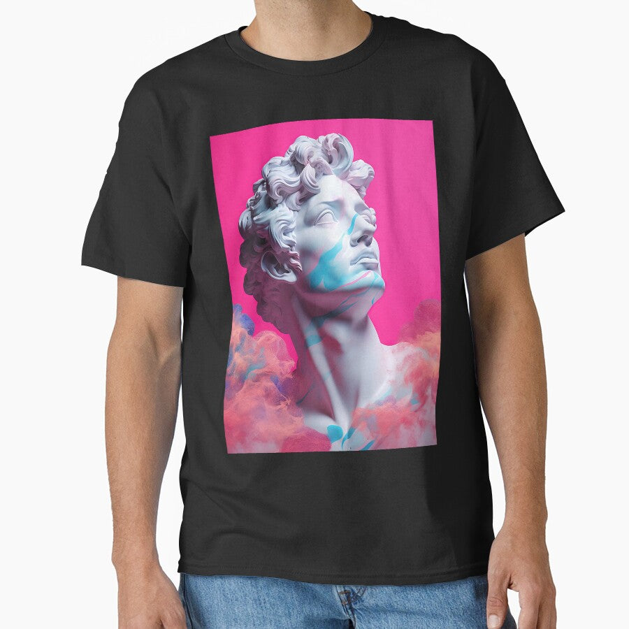 Neon Nostalgia: Ancient Bust Vaporwave Realm T-Shirts, Hoodie, Sweatshirt