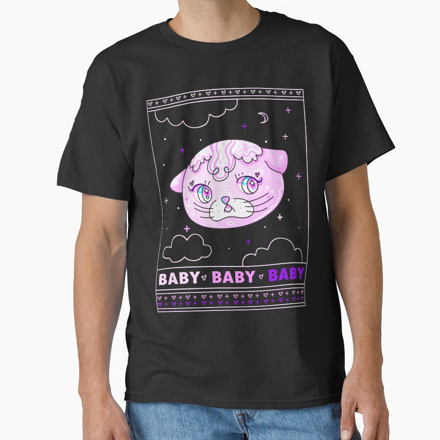 Pastel Cat Blob  - Cute Aesthetic Cat by opalsunsetart T-Shirts, Hoodie, Sweatshirt | BlankRebels.com (Image 1)