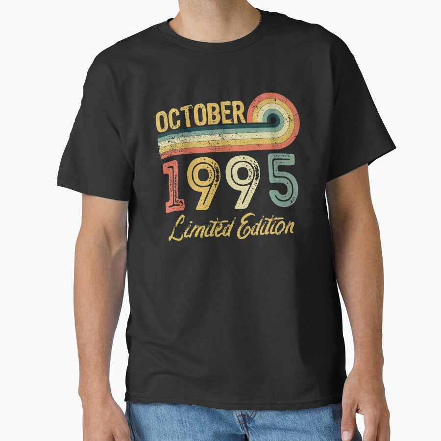 Retro Vintage 26th Birthday - Born in October 1995 by meedTee T-Shirts, Hoodie, Sweatshirt | BlankRebels.com (Image 1)