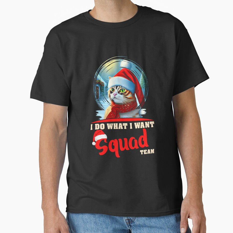 Christmas I do what I want xmas funny cat lover by bitcam18 T-Shirts, Hoodie, Sweatshirt | BlankRebels.com (Image 1)