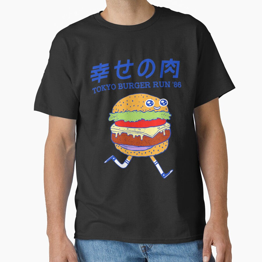 Tokyo Burger Run, Funny Burger by HukaBo T-Shirts, Hoodie, Sweatshirt | BlankRebels.com (Image 1)