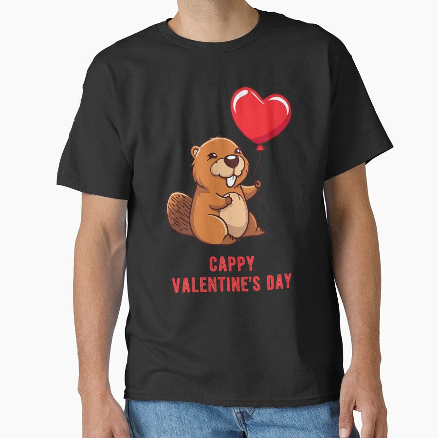 Capybara Heart Valentine Love Happy Valentine's Day by Clairenity Studio T-Shirts, Hoodie, Sweatshirt (Image 1)