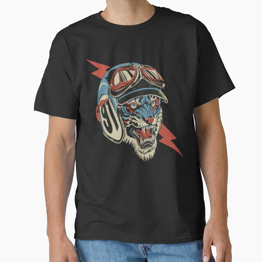 Tiger motorcyclist by Bloodymercy