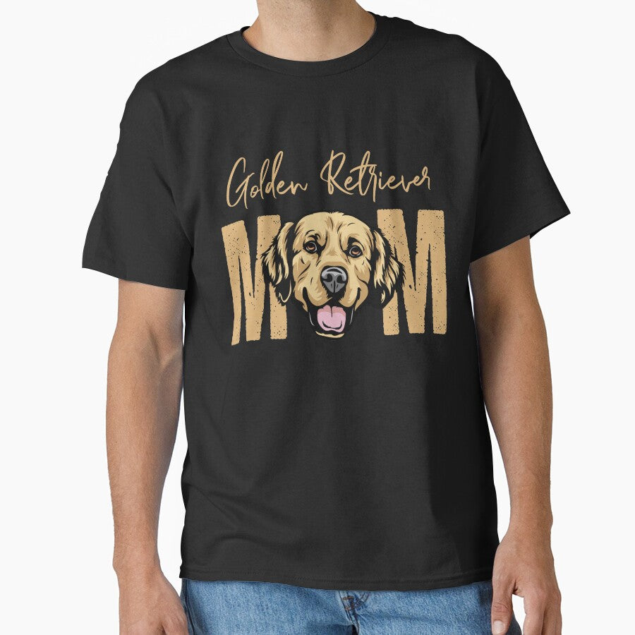 Golden Retriever Mom, Dog Mom Shirt, Gift idea for Golden Retriever owner, Slim Fit T-Shirt by ayotees