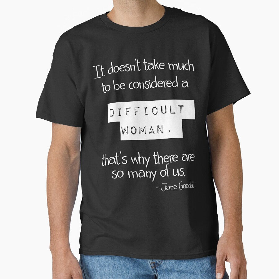 Difficult Woman (white text) by Swags T-Shirts, Hoodie, Sweatshirt | BlankRebels.com (Image 1)