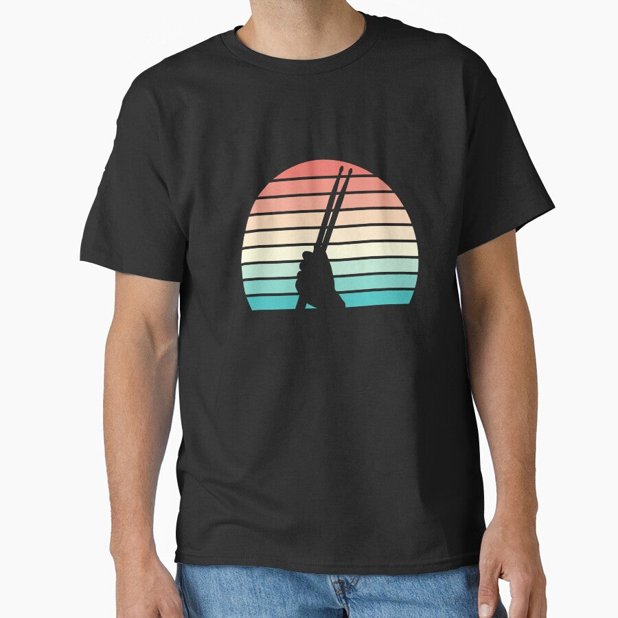 Vintage Drummer Drum Sticks by Anton Ashraf T-Shirts, Hoodie, Sweatshirt | BlankRebels.com (Image 1)