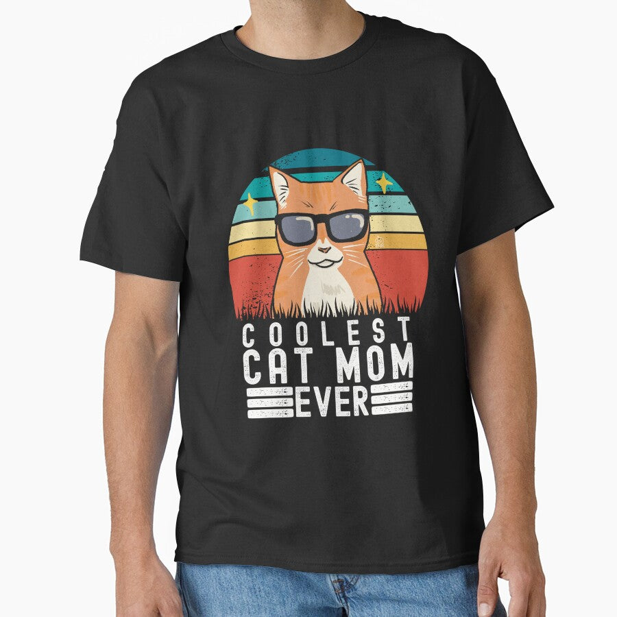 Coolest Cat Mom EVER, Cat Mama shirt, Cat lover shirt by Golden Turtle Studio Hoodie, Sweatshirt | BlankRebels.com (Image 1)