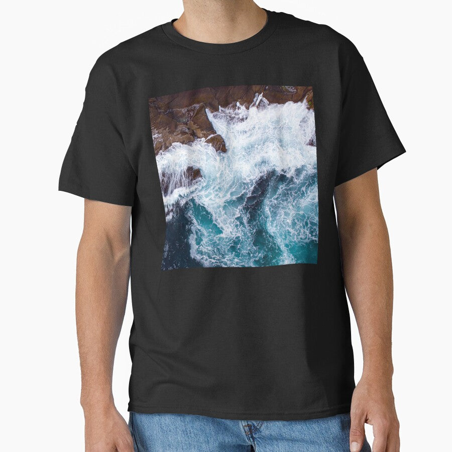 Rugged, Dramatic Ocean Coastline With Wild Waves by DEC02 T-Shirts, Hoodie, Sweatshirt | BlankRebels.com (Image 1)