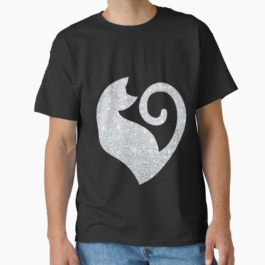 Glittery Silver Cat Love by RakelMacc T-Shirts, Hoodie, Sweatshirt | BlankRebels.com (Image 1)