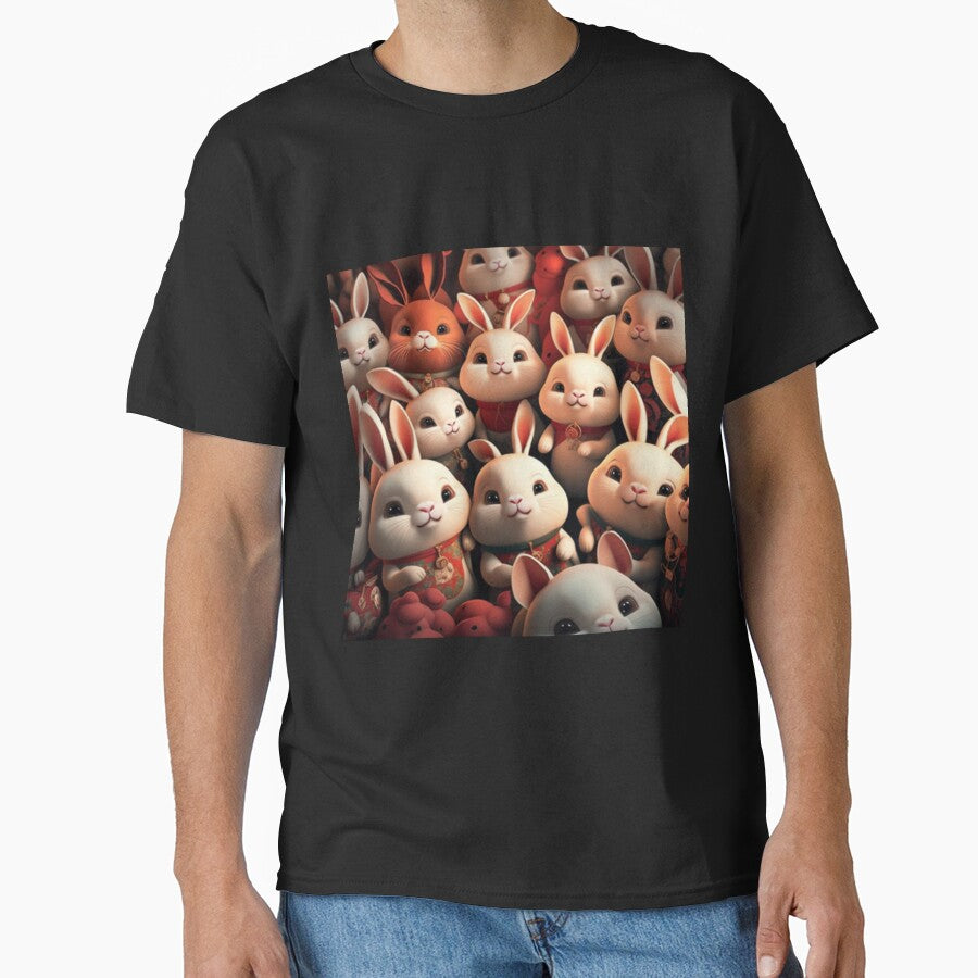 Happy rabbits to celebrate Chinese New Year by BeerBot T-Shirts, Hoodie, Sweatshirt | BlankRebels.com (Image 1)