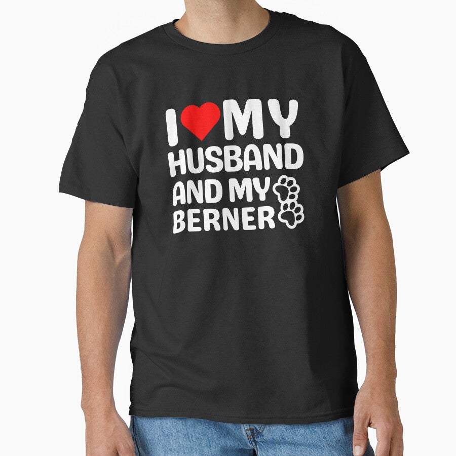 I Love My Husband And My Berner by TheAnimalZ00 T-Shirts, Hoodie, Sweatshirt | BlankRebels.com (Image 1)