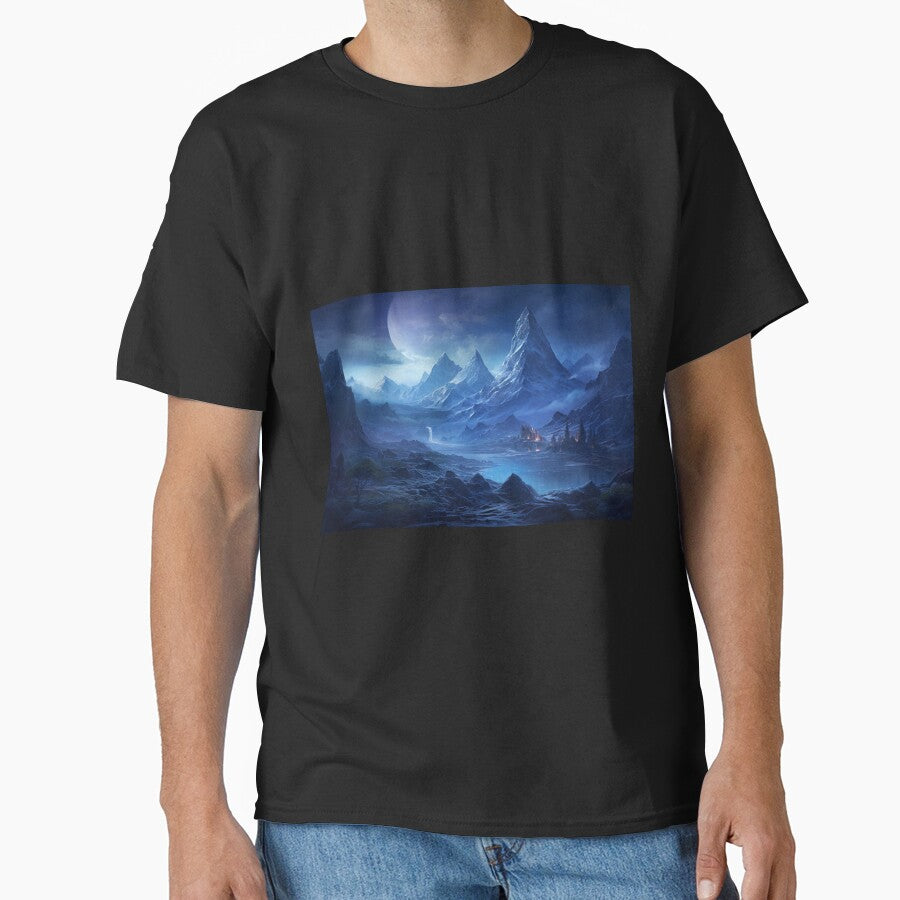 Fantasy Landscape Village Lake T-Shirts, Hoodie, Sweatshirt