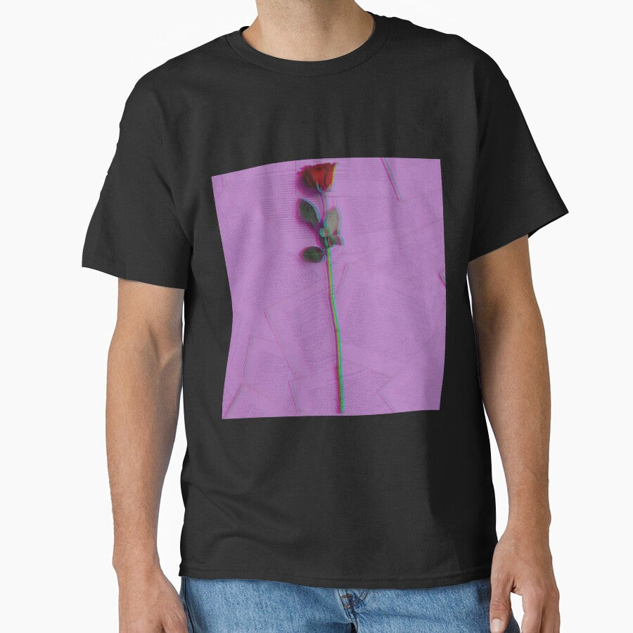 Glitch Effect Rose. by BazEris T-Shirts, Hoodie, Sweatshirt | BlankRebels.com (Image 1)