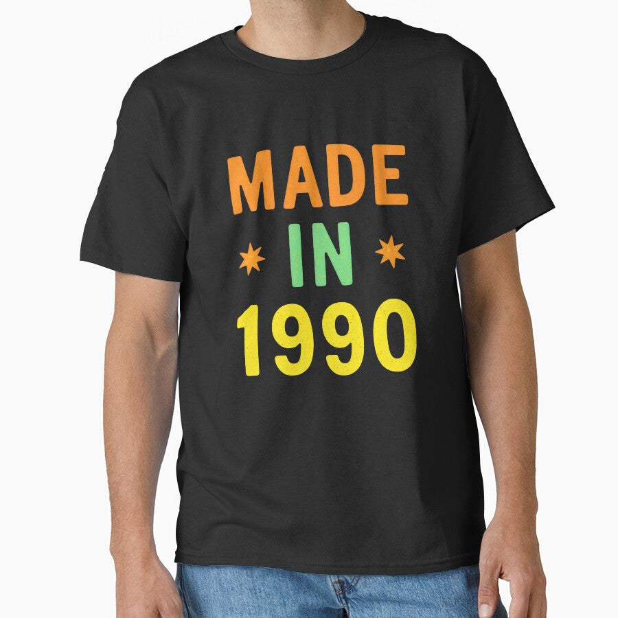 Made In 1990 - Retro Birthday Gift Shirt by slickywitty Hoodie, Sweatshirt | BlankRebels.com (Image 1)