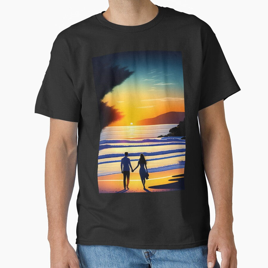 Romantic Sunset Couple by NTGUILTY T-Shirts, Hoodie, Sweatshirt | BlankRebels.com (Image 1)