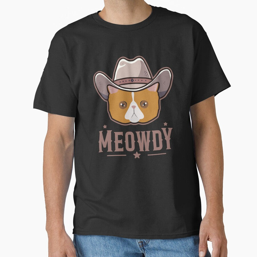 Exotic Shorthair Cat Meowdy by Clara Hollins T-Shirts, Hoodie, Sweatshirt | BlankRebels.com (Image 1)
