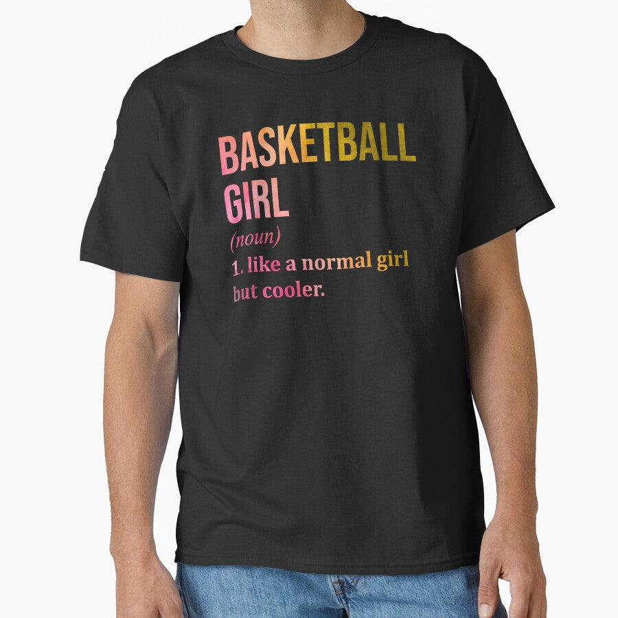 Basketball Girl Definition in Watercolor by XCIV T-Shirts, Hoodie, Sweatshirt | BlankRebels.com (Image 1)