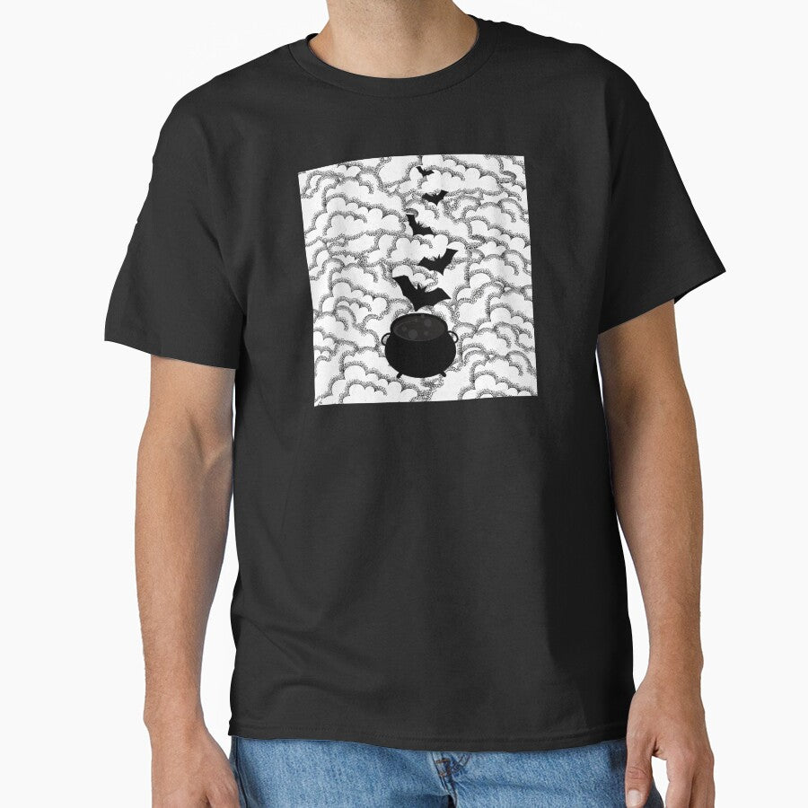 Magic Halloween Cauldron and Bats by fontspree T-Shirts, Hoodie, Sweatshirt | BlankRebels.com (Image 1)