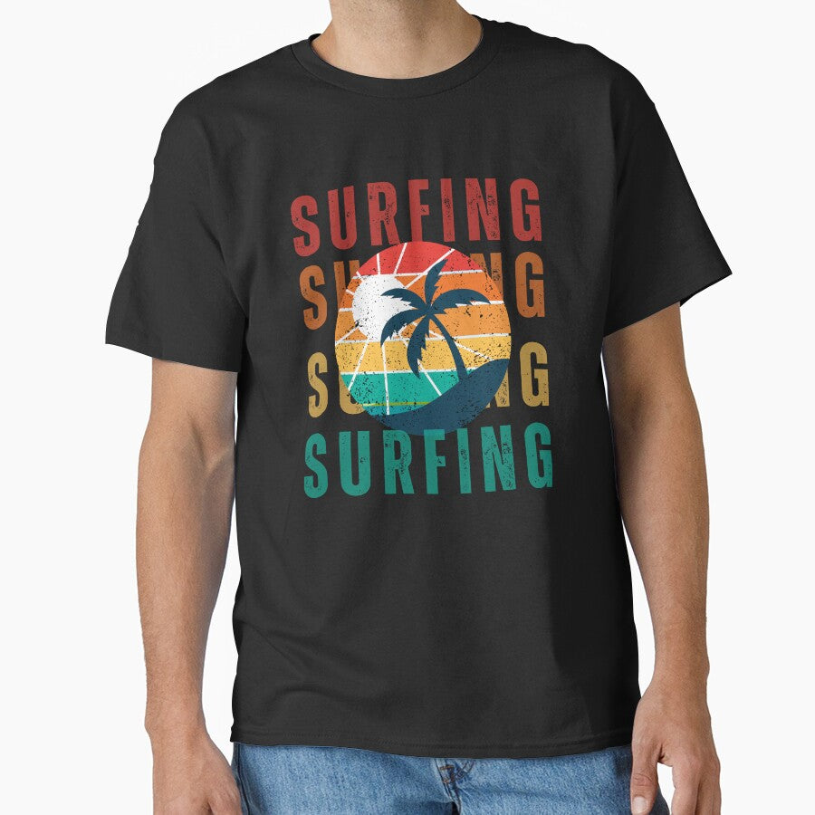 Summer Surfing Beach by FrescoNat T-Shirts, Hoodie, Sweatshirt | BlankRebels.com (Image 1)