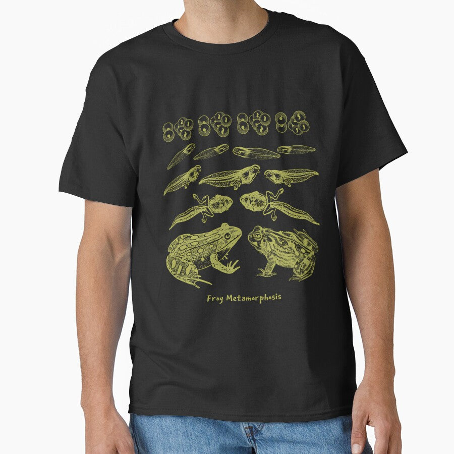 Frog Life Cycle Vintage Metamorphosis Diagram by dyrkaqalibe1 T-Shirts, Hoodie, Sweatshirt | BlankRebels.com (Image 1)