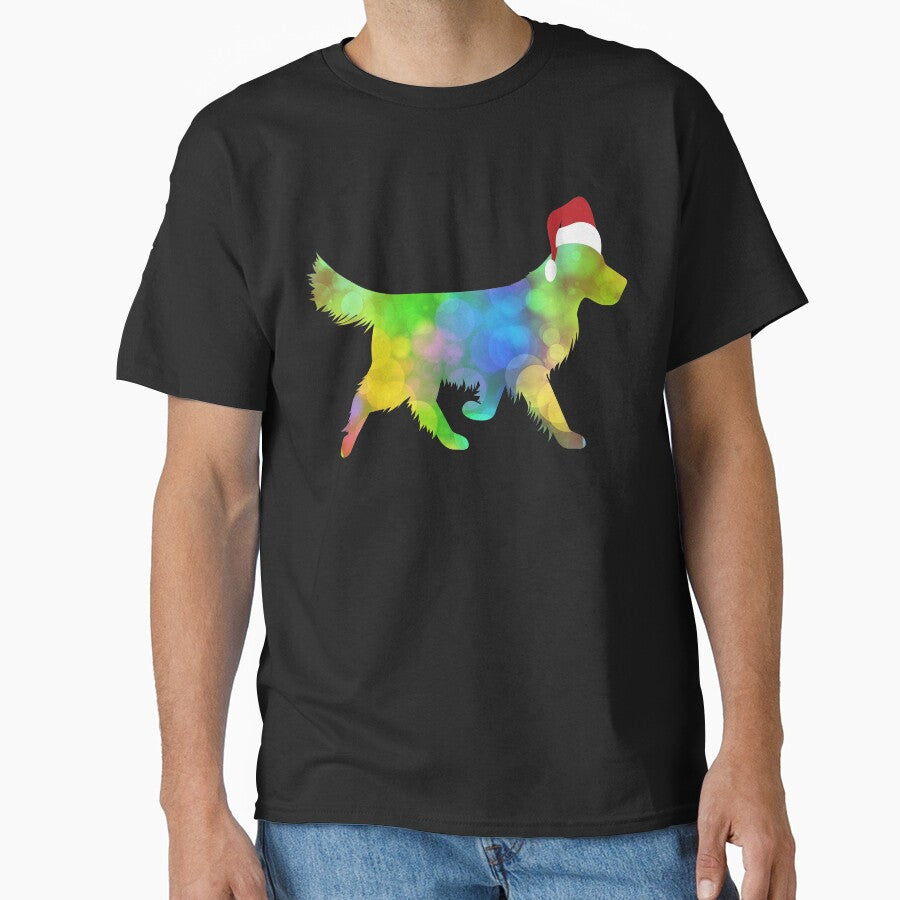 funny golden retriever dog lover silhouette Design Christmas gifts by alaechamlal T-Shirts, Hoodie, Sweatshirt (Image 1)