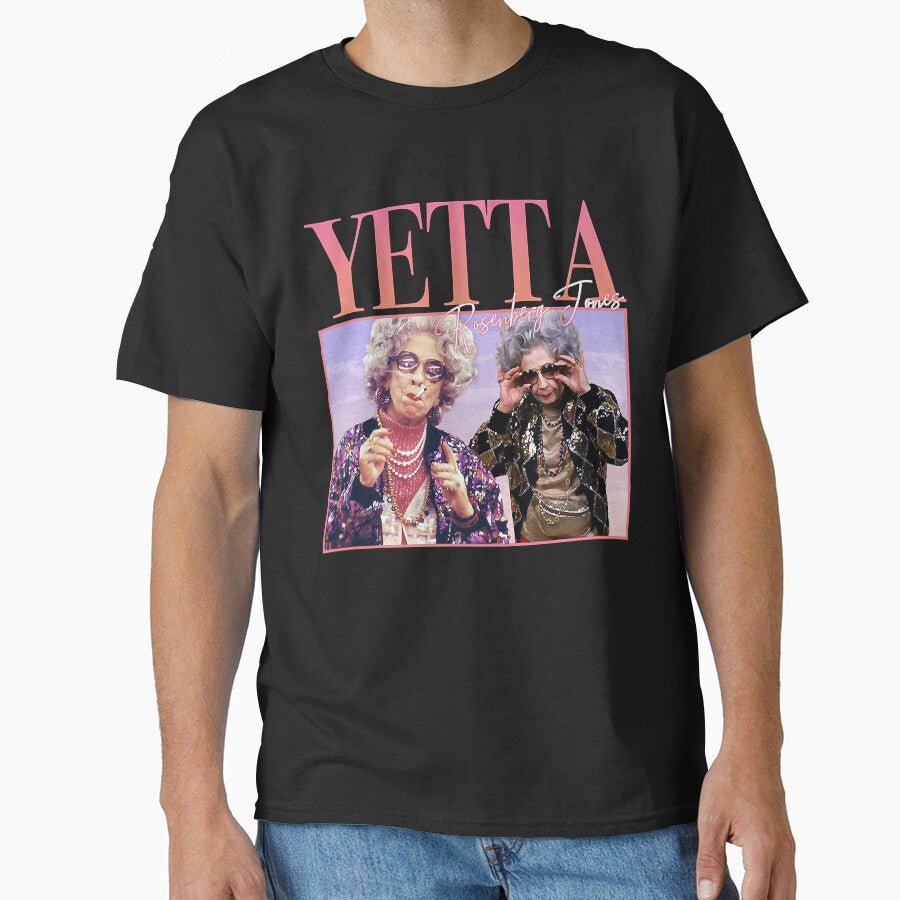 90_S Retro style Yetta Rosenberg Jones Gifts Fitted V-Neck by AndrewMEA T-Shirts, Hoodie, Sweatshirt (Image 1)
