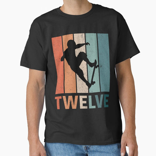 12th Birthday Skateboard Retro 12 Years Old by RetroStyle247 T-Shirts, Hoodie, Sweatshirt | BlankRebels.com (Image 1)
