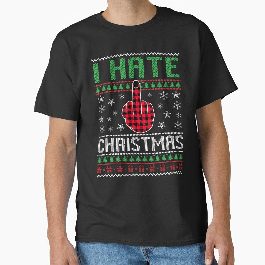 Anti Christmas I Hate Christmas Ugly Xmas Hater by TM-Multidesign T-Shirts, Hoodie, Sweatshirt | BlankRebels.com (Image 1)