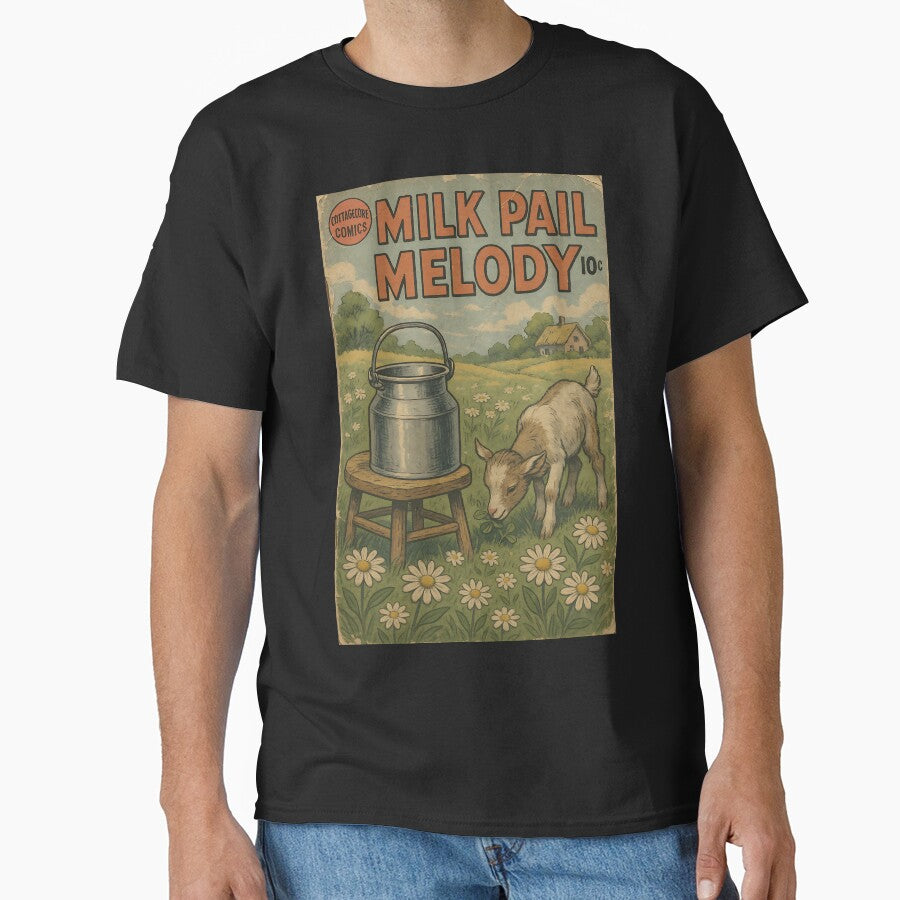 Bucolic Cottagecore: Milk Pail Melody by bapupa T-Shirts, Hoodie, Sweatshirt | BlankRebels.com (Image 1)