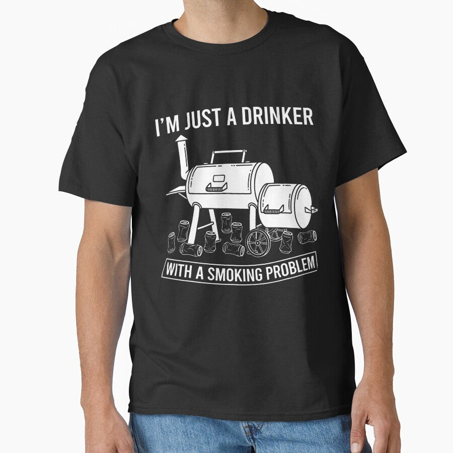 I'M Just A Drinker With A Smoking Problem Grilling Bbq Dads by AmazingPics001