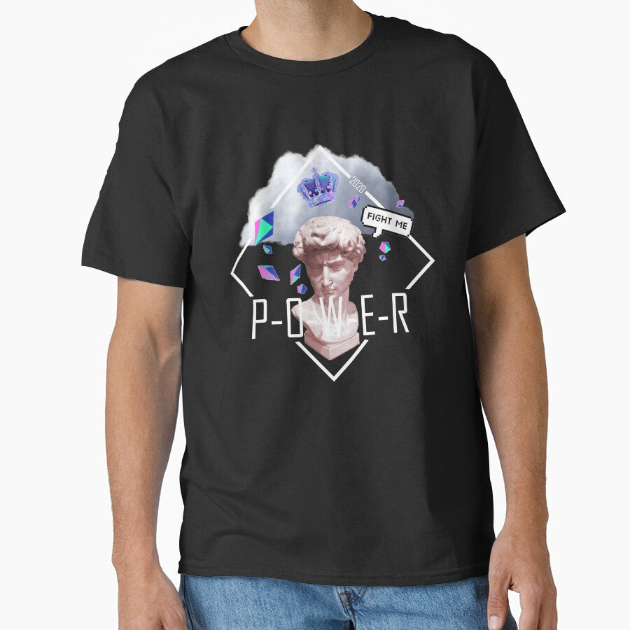 POWER vaporwave aesthetic by DoomDude T-Shirts, Hoodie, Sweatshirt | BlankRebels.com (Image 1)