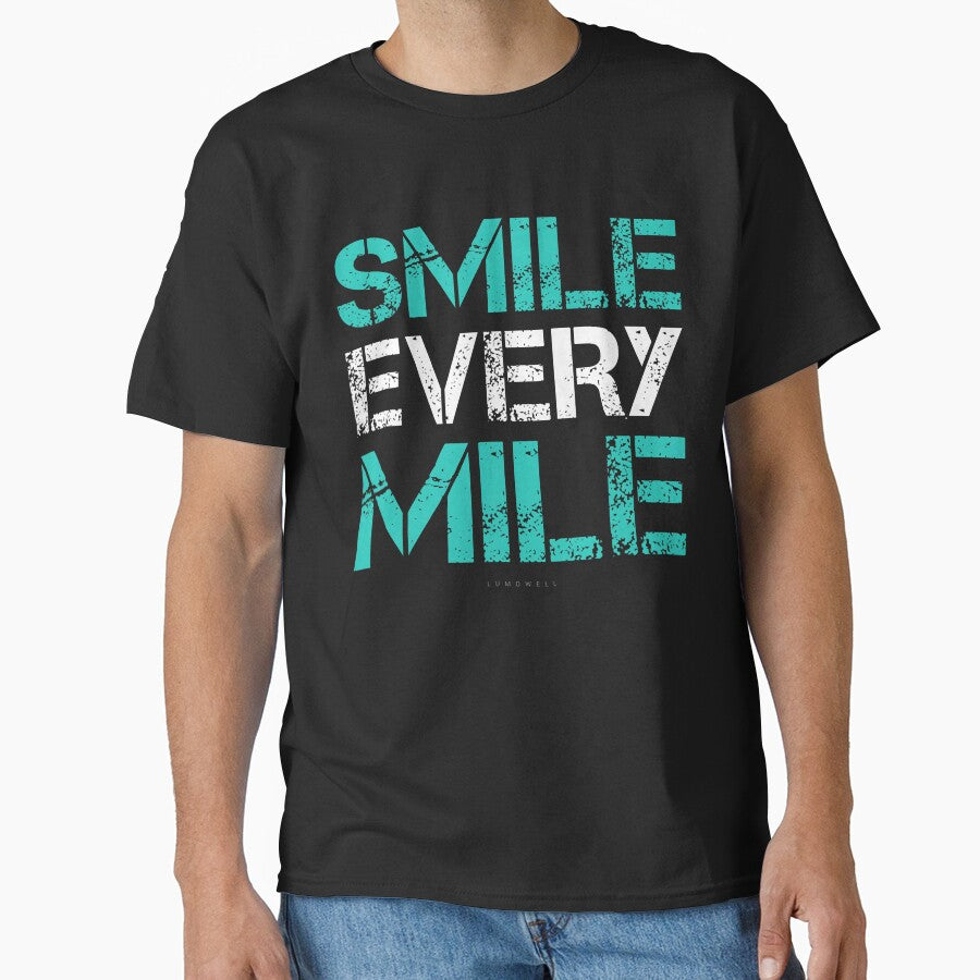 Smile Every Mile Shirt. Funny Running Tshirts. Runner Gifts by RobertKnow