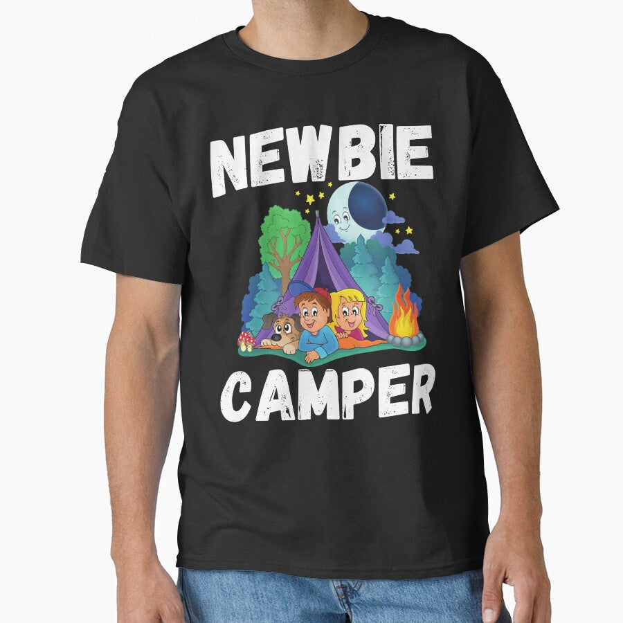 Newbie camper camping t-shirt design by PinkArtDesigns Hoodie, Sweatshirt | BlankRebels.com (Image 1)
