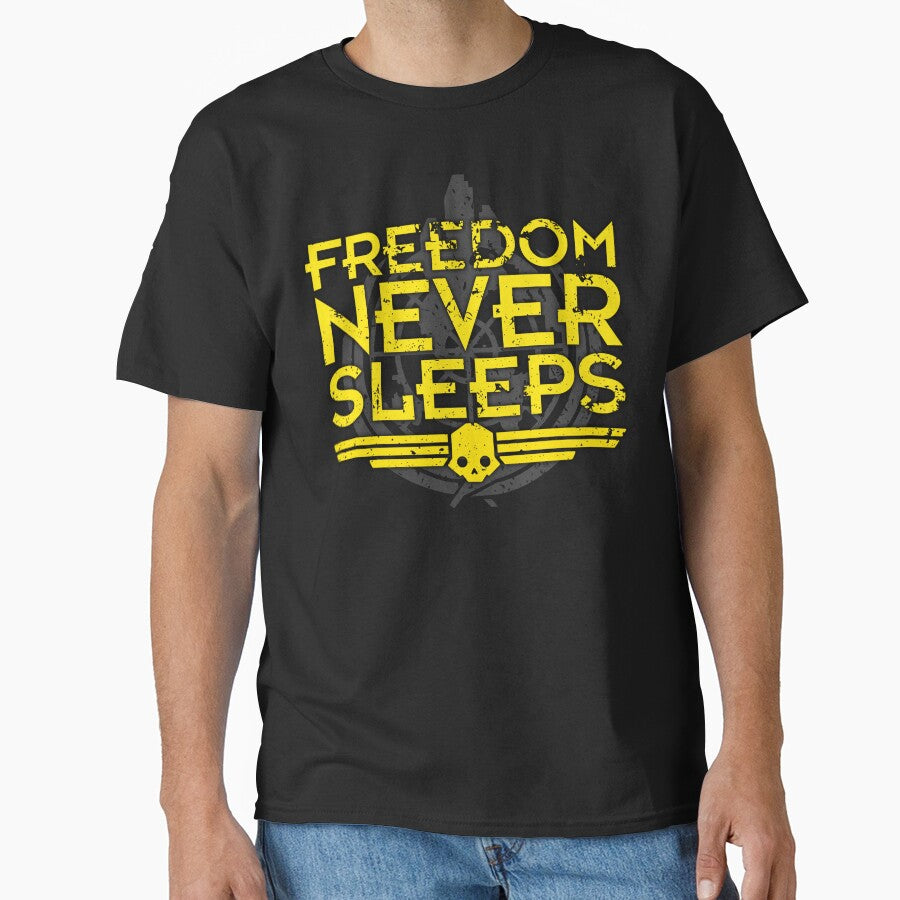 Freedom Never Sleeps (Battle Worn) by Ukid T-Shirts, Hoodie, Sweatshirt | BlankRebels.com (Image 1)