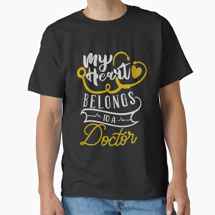My Heart Belongs To A Doctor by FOX1999-Design T-Shirts, Hoodie, Sweatshirt | BlankRebels.com (Image 1)