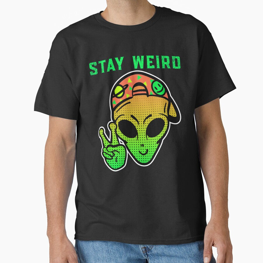 Stay Weird - Alien - We Come In Peace by alancrapopod T-Shirts, Hoodie, Sweatshirt | BlankRebels.com (Image 1)