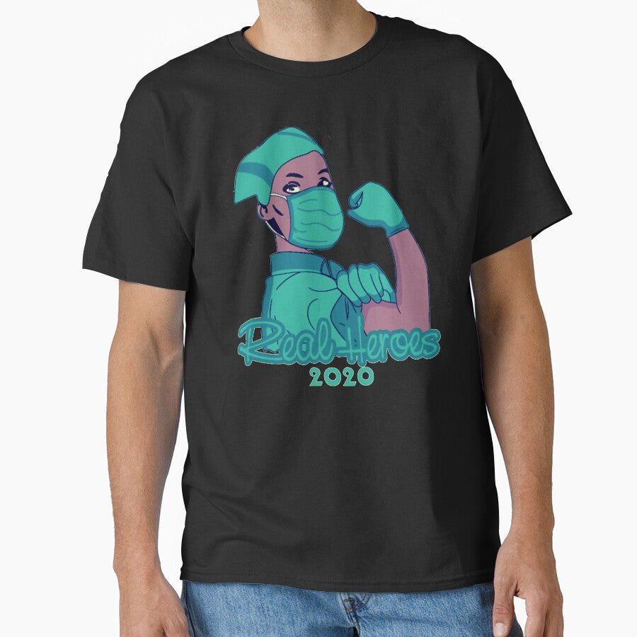 REAL HEROES 2020 by Laurent Donineaux T-Shirts, Hoodie, Sweatshirt | BlankRebels.com (Image 1)