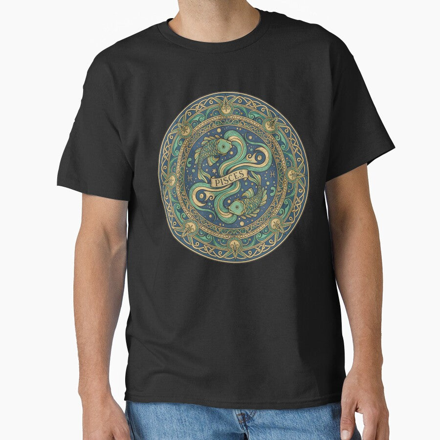 VINTAGE PISCES ZODIAC SIGN by infinitearte T-Shirts, Hoodie, Sweatshirt | BlankRebels.com (Image 1)