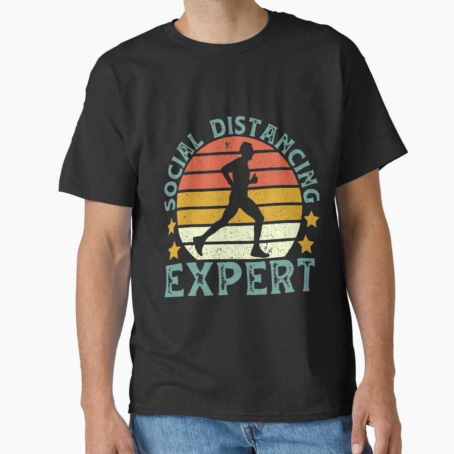 Funny Running Social Distancing Expert by DreamColor T-Shirts, Hoodie, Sweatshirt | BlankRebels.com (Image 1)