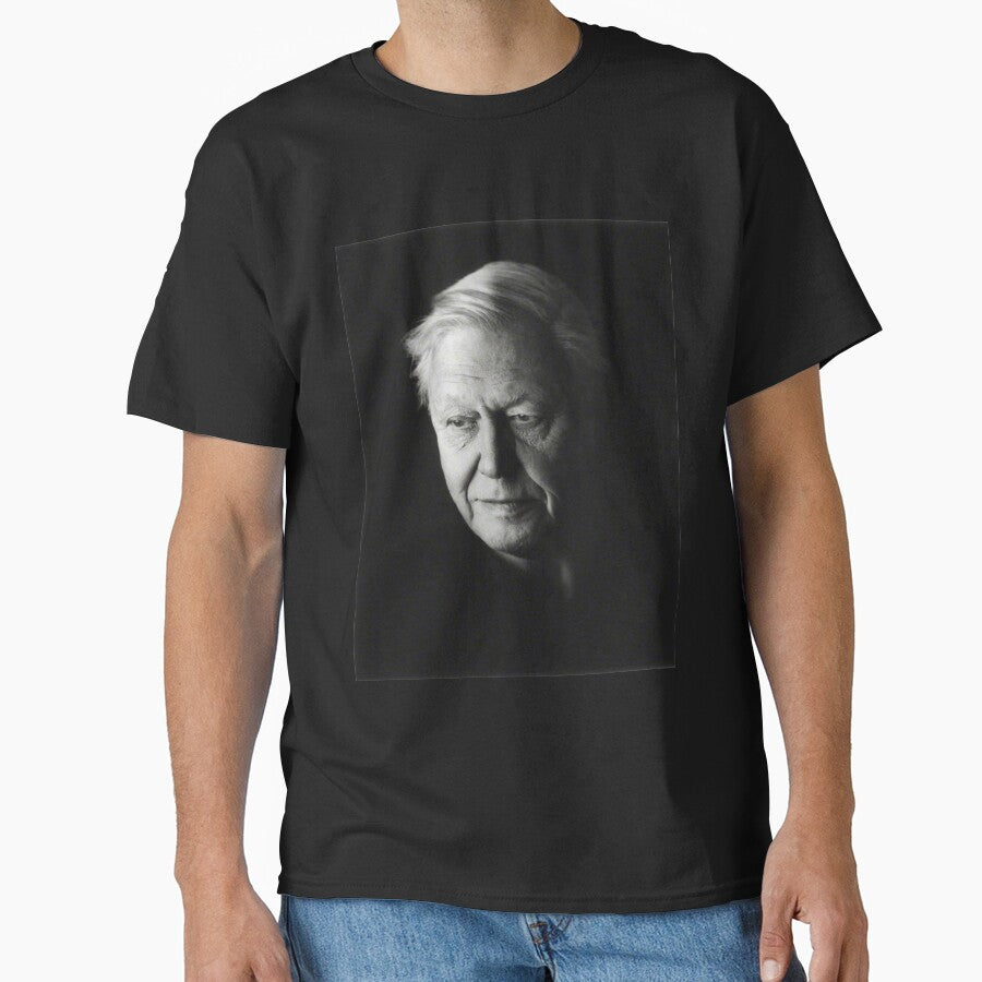 david attenborough black and white by CodySCH T-Shirts, Hoodie, Sweatshirt | BlankRebels.com (Image 1)
