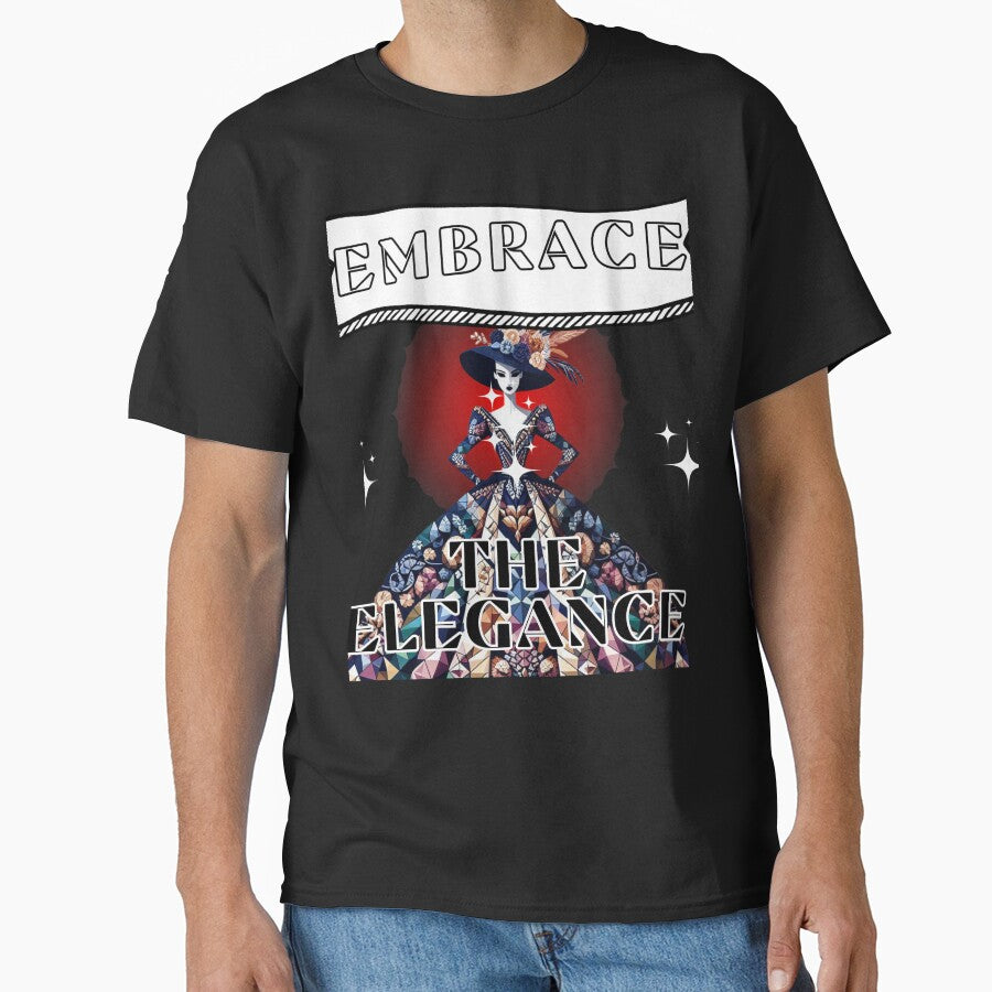 Embrace The Elegance - A fusion of Fashion by PrintPopShop T-Shirts, Hoodie, Sweatshirt | BlankRebels.com (Image 1)
