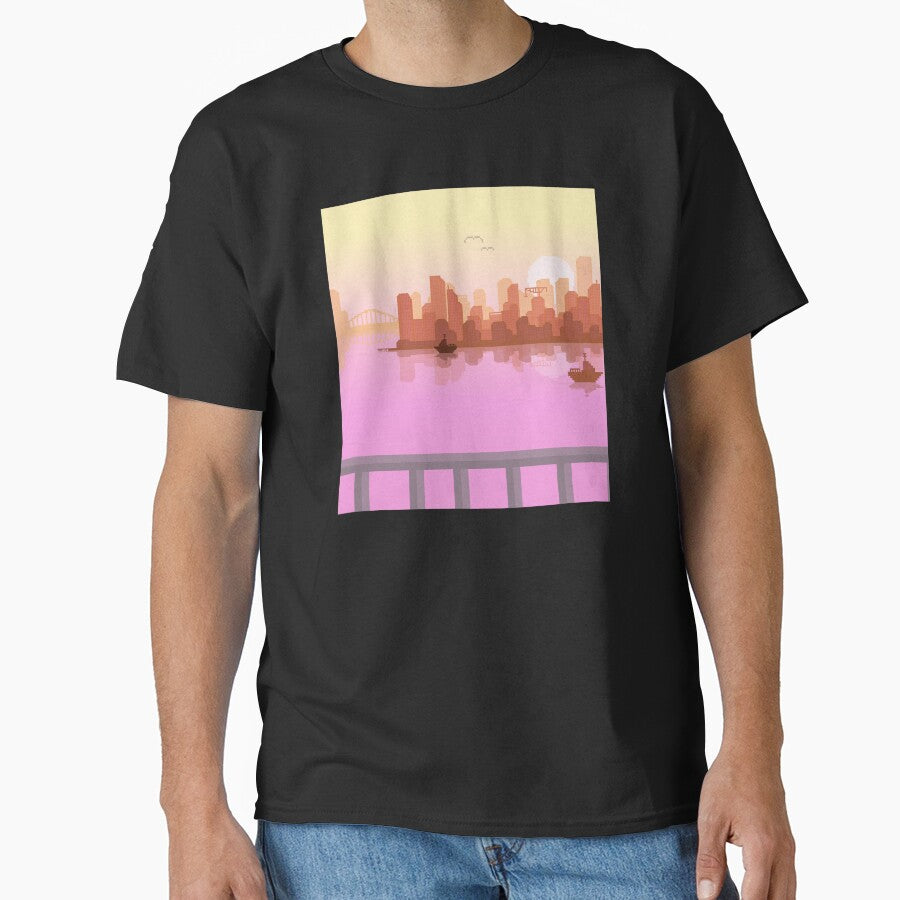 Pixel Art Ocean City by SoulButler T-Shirts, Hoodie, Sweatshirt | BlankRebels.com (Image 1)