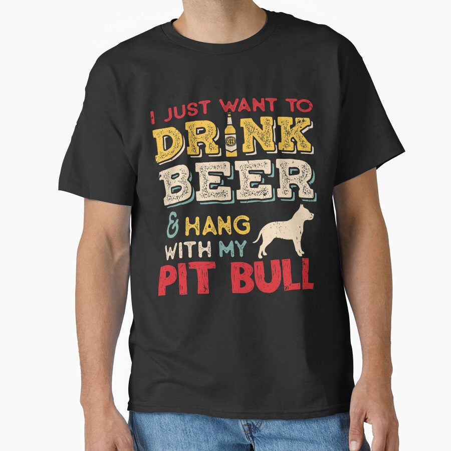 Pit Bull Dog Dad Beer Lover by rafaeltto T-Shirts, Hoodie, Sweatshirt | BlankRebels.com (Image 1)