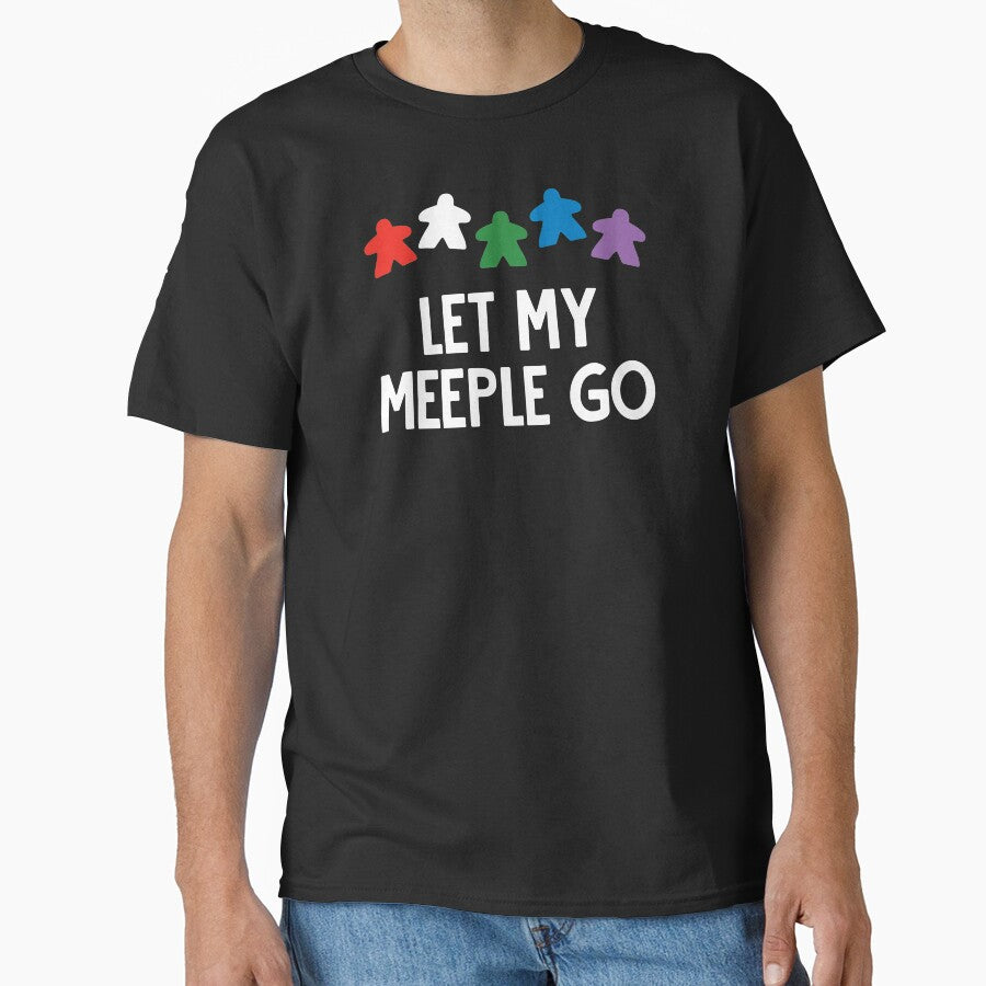 Board Games, Game Night - Let My Meeple Go by EstelleStar T-Shirts, Hoodie, Sweatshirt | BlankRebels.com (Image 1)