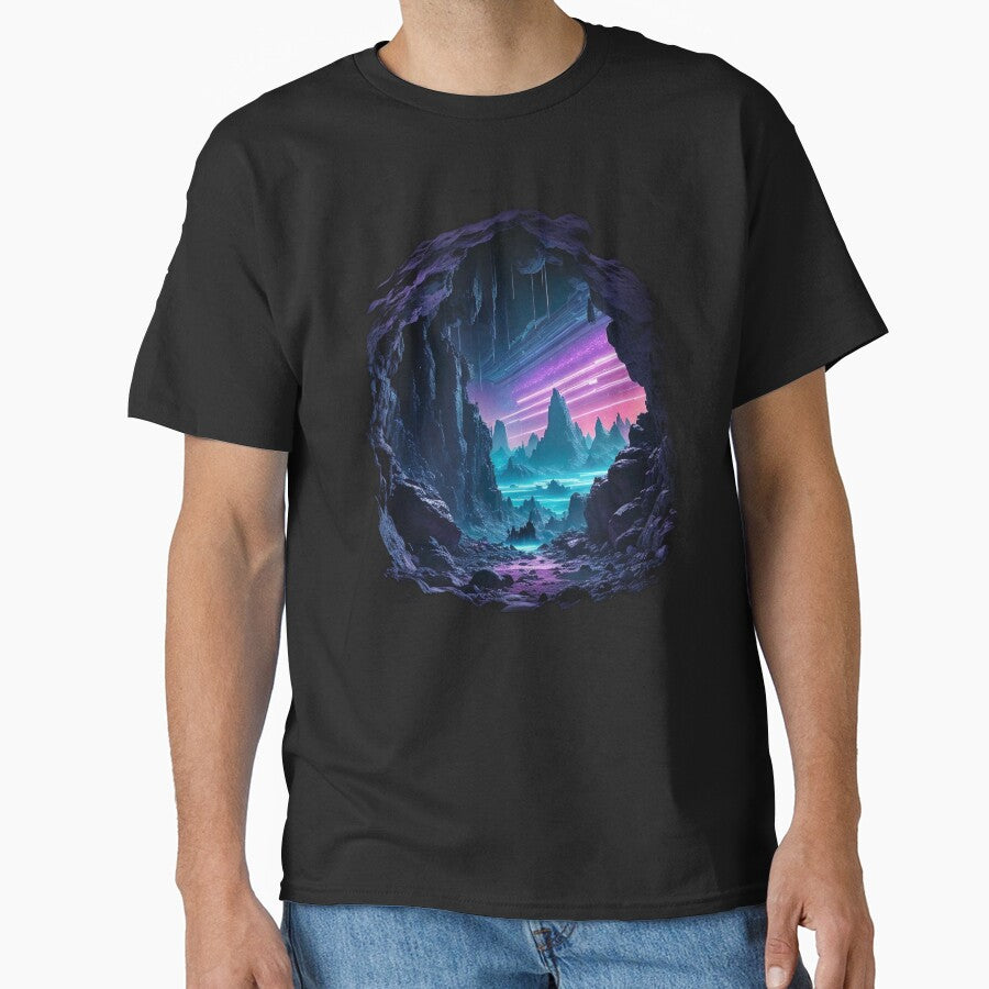 Escape From Cave on Alien Planet by lofirun T-Shirts, Hoodie, Sweatshirt | BlankRebels.com (Image 1)