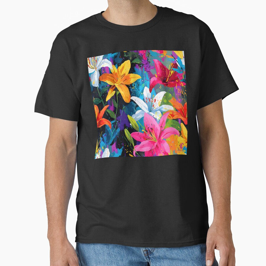 Vibrant Tropical Island Festival Of Flowers Colorful Art by DEC02 T-Shirts, Hoodie, Sweatshirt | BlankRebels.com (Image 1)