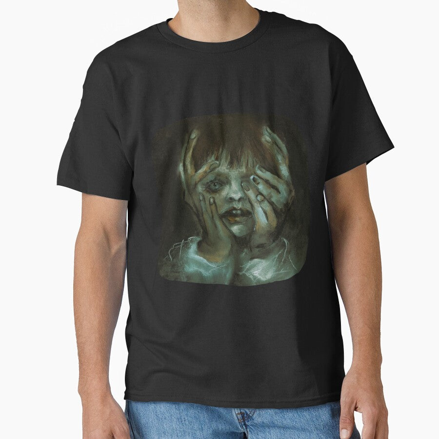The Madness Creepy Surreal Portrait Drawing by Dariia Zhyrova T-Shirts, Hoodie, Sweatshirt | BlankRebels.com (Image 1)