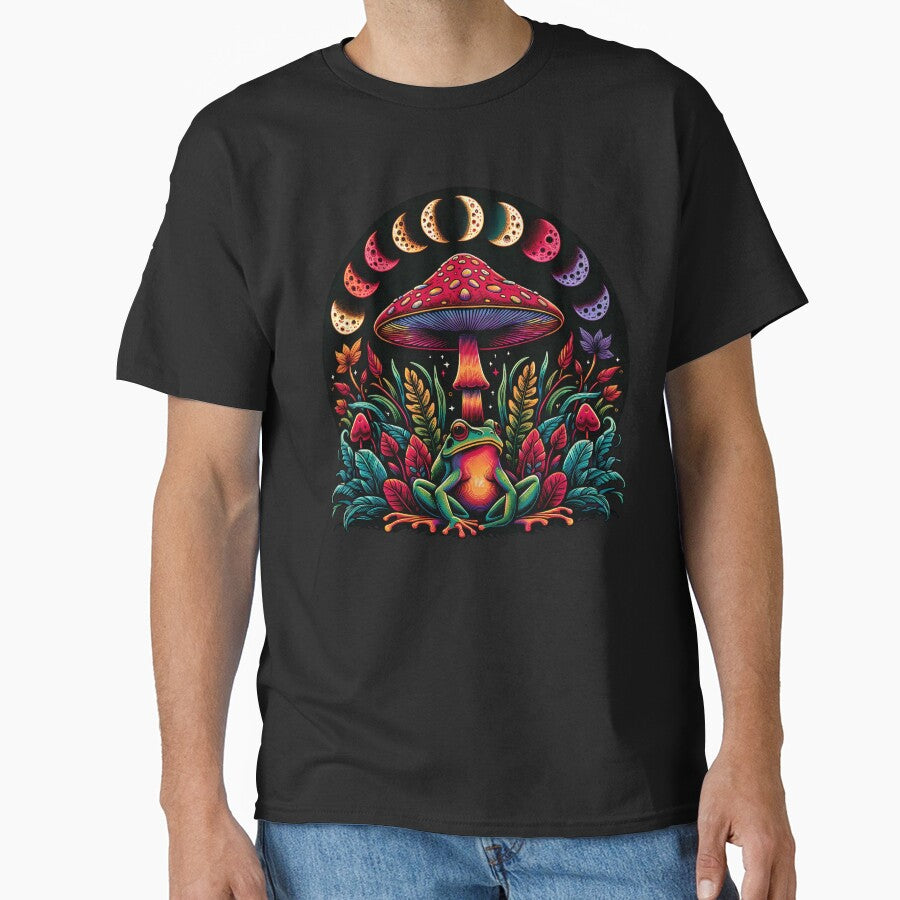 Goblincore Aesthetic and dark Cottagecore Frog Mushroom by Dapper-Art T-Shirts, Hoodie, Sweatshirt (Image 1)