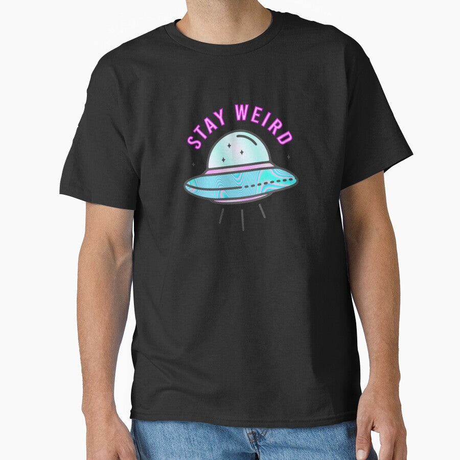 Stay Weird- UFO by SimplyCosmic11 T-Shirts, Hoodie, Sweatshirt | BlankRebels.com (Image 1)